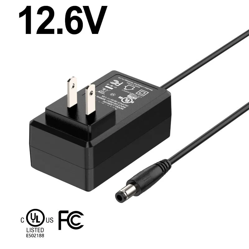 12.6v 2A Penyesuai Bekalan Kuasa Skuter Elektrik Pelekap Dinding