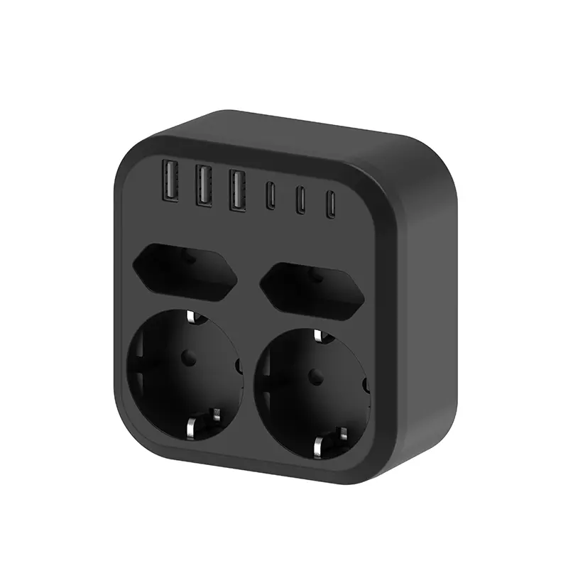 4 Outlet Jalur Kuasa Dinding EU