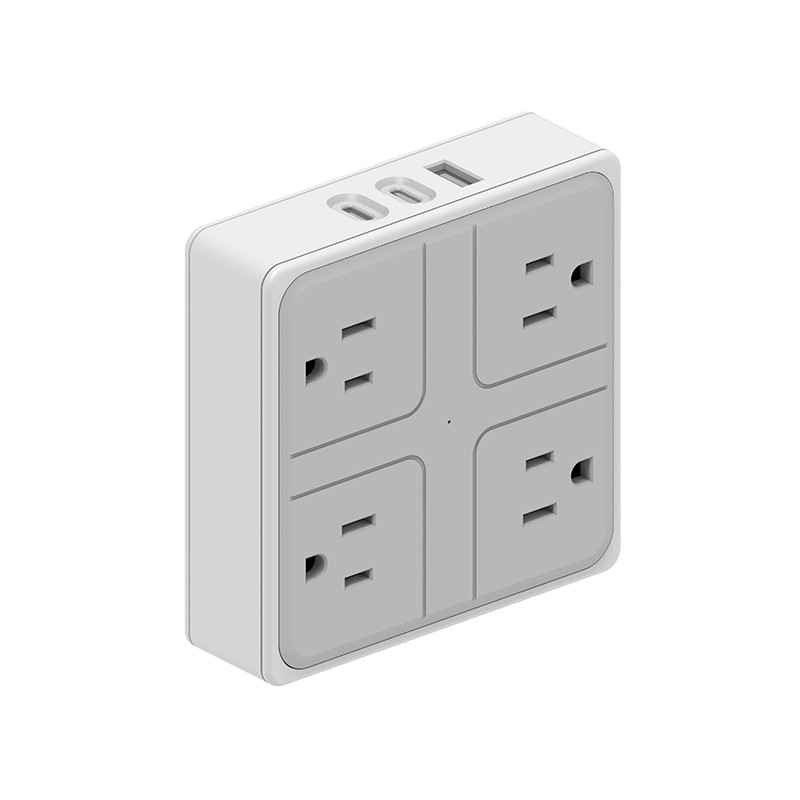 4 Outlet AS Jalur Kuasa Dinding