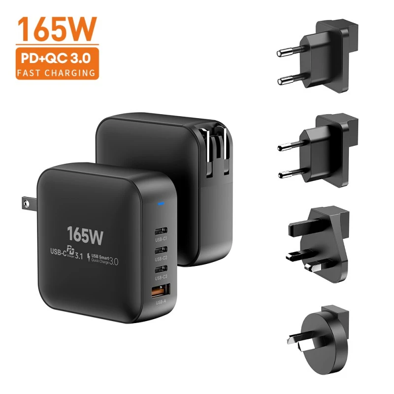 Pengecas Gan 165W Berkelajuan Tinggi