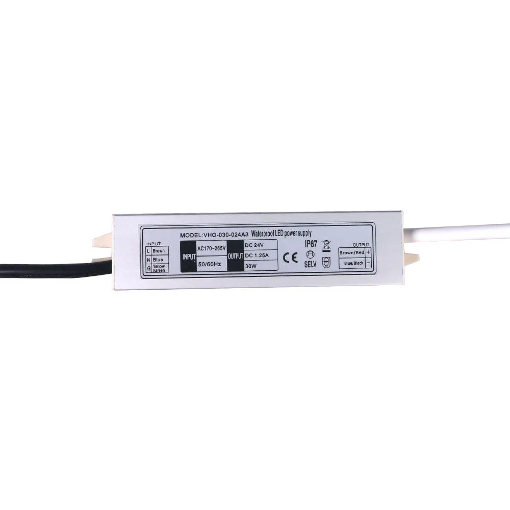 Bekalan Kuasa SMPS LED 12V/24V AC-DC Ultra Nipis atau Nipis